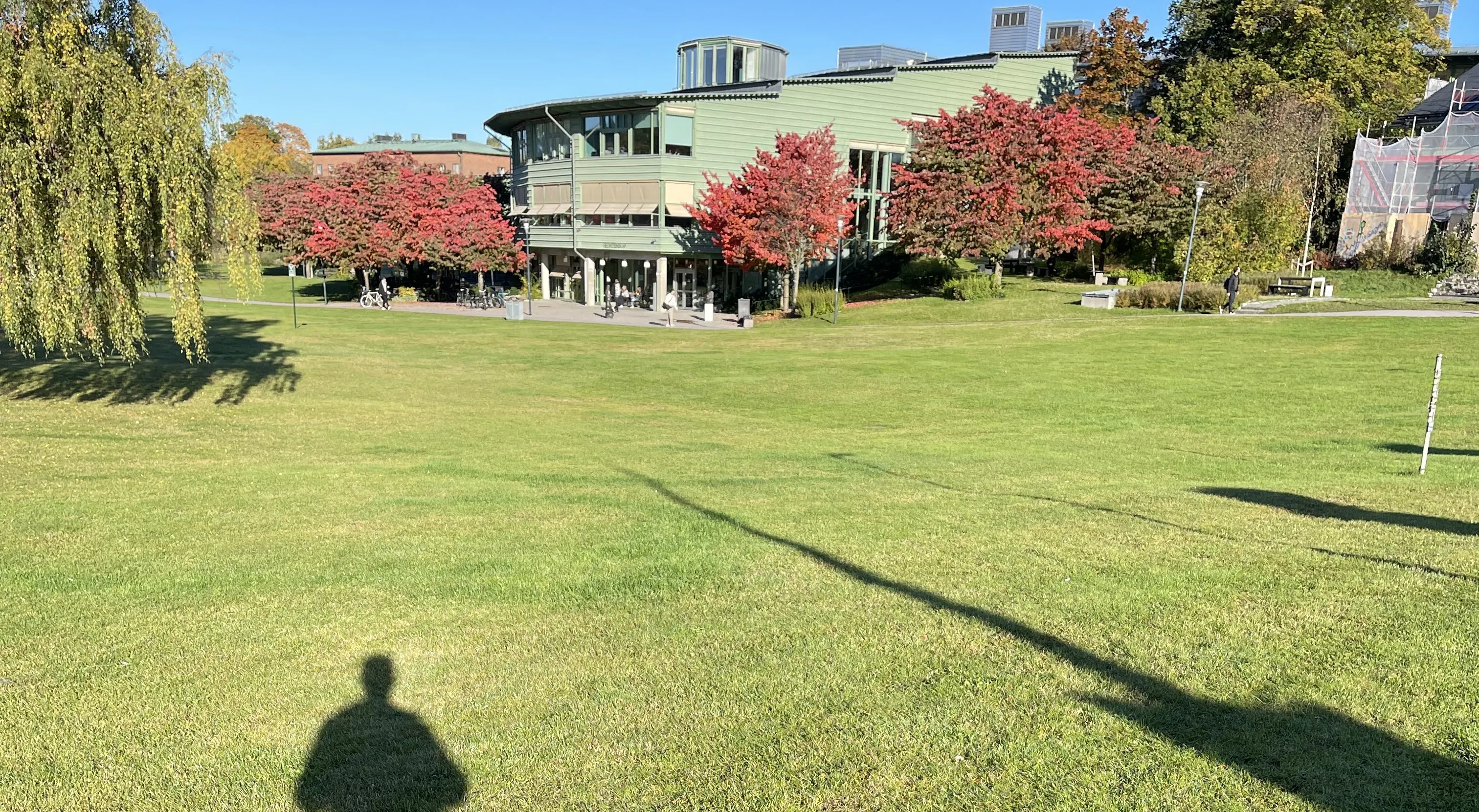 På väg till uppdrag på SU för att undervisa studenterna i hur man arbetar agilt.